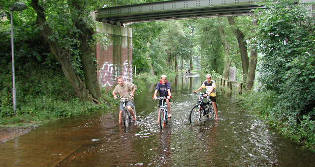 Starkregen, Amselbrücke Wilschenbruch