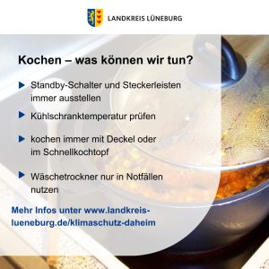 Wie kann man beim Kochen Energie sparen